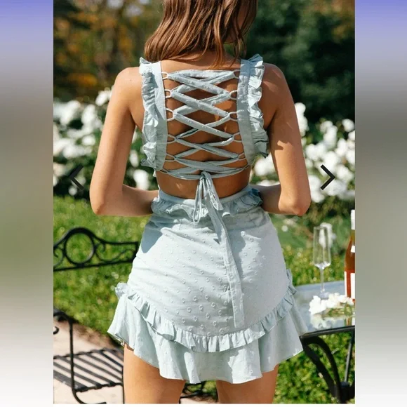 Selfie Leslie Spring Dress, Size L, New with Tags - Picture 2 of 8